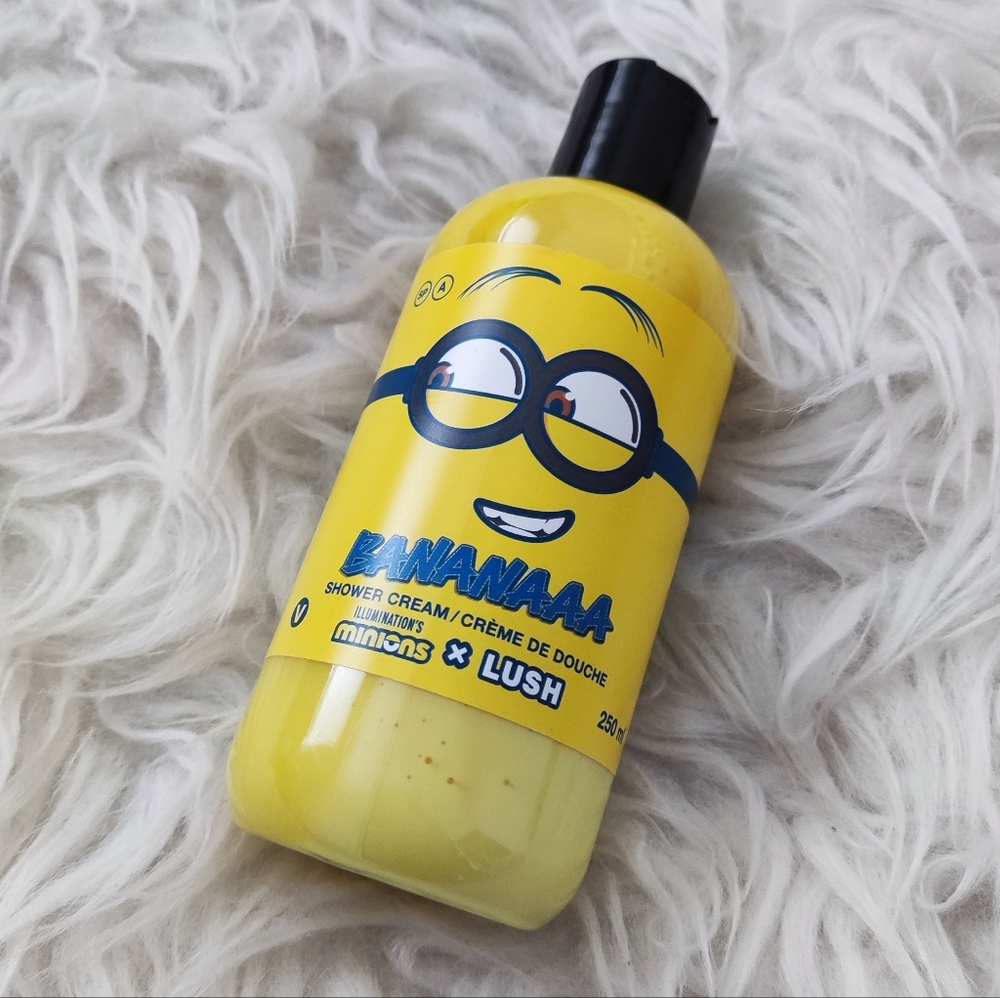 Lush x minions bananaaaa shower cream